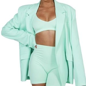 SLA the label mint biker shorts